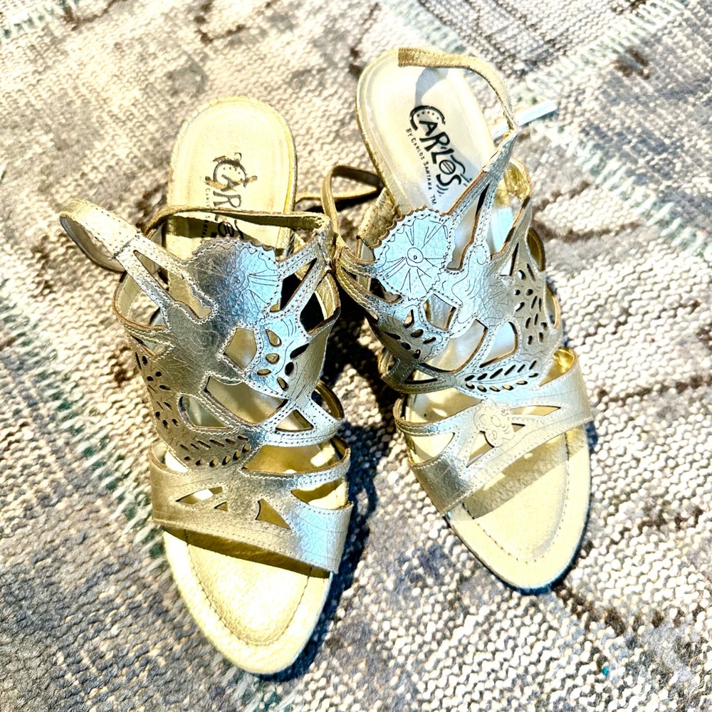 Heels leather Carlos Santana made in Brazil